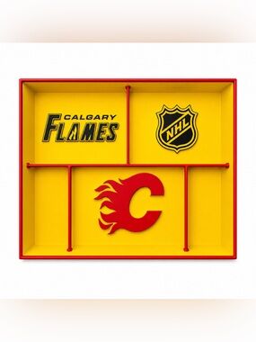 Calgary Flames NHL Pocket Dump Tray - For Keys, Wallet, Money, Etc